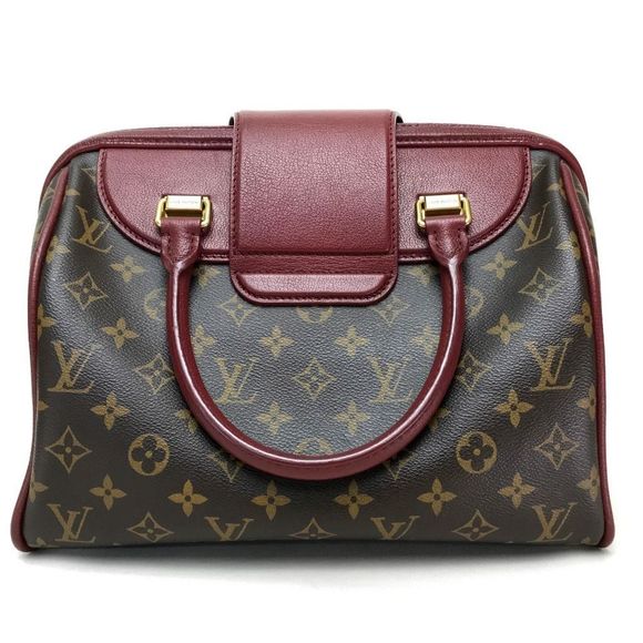 Louis Vuitton Monogram Speedy Mini Boston Bag Handbag Canvas Brown - Picture 1 of 6